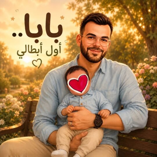 الطفل مع الأب